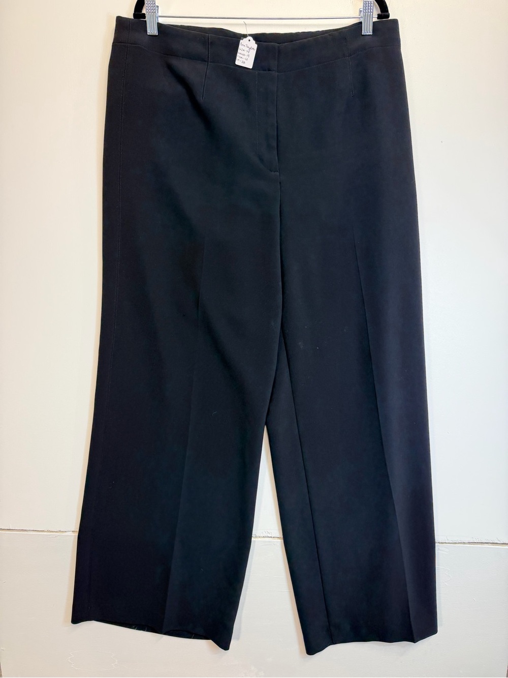 W151 Ann Taylor Black Wide-Leg Dress Pants